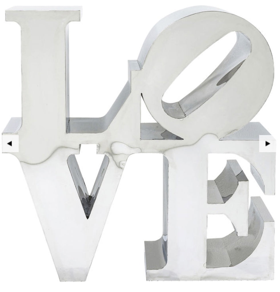 Deco LOVE Stainless Steel h. 1 x1 x 40cm (1stk lager)
